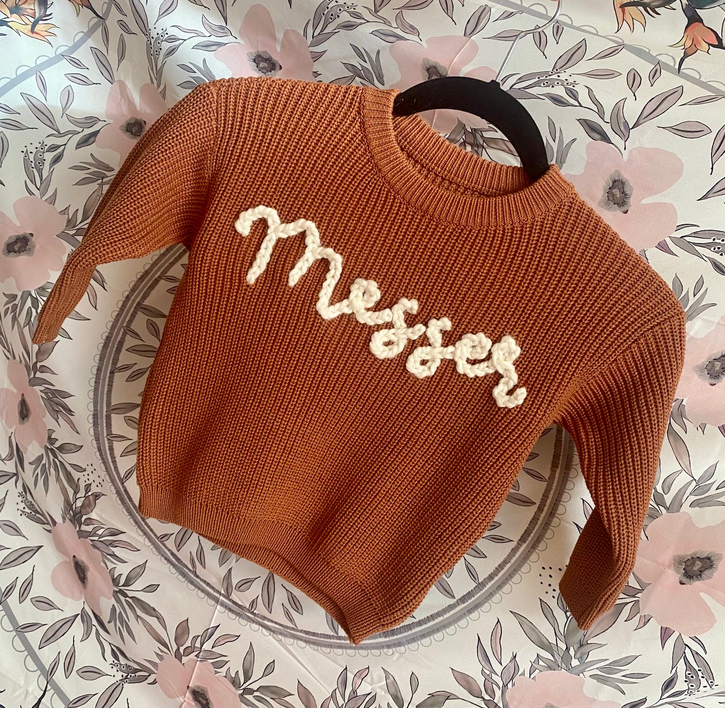 Crocheted Name Sweater