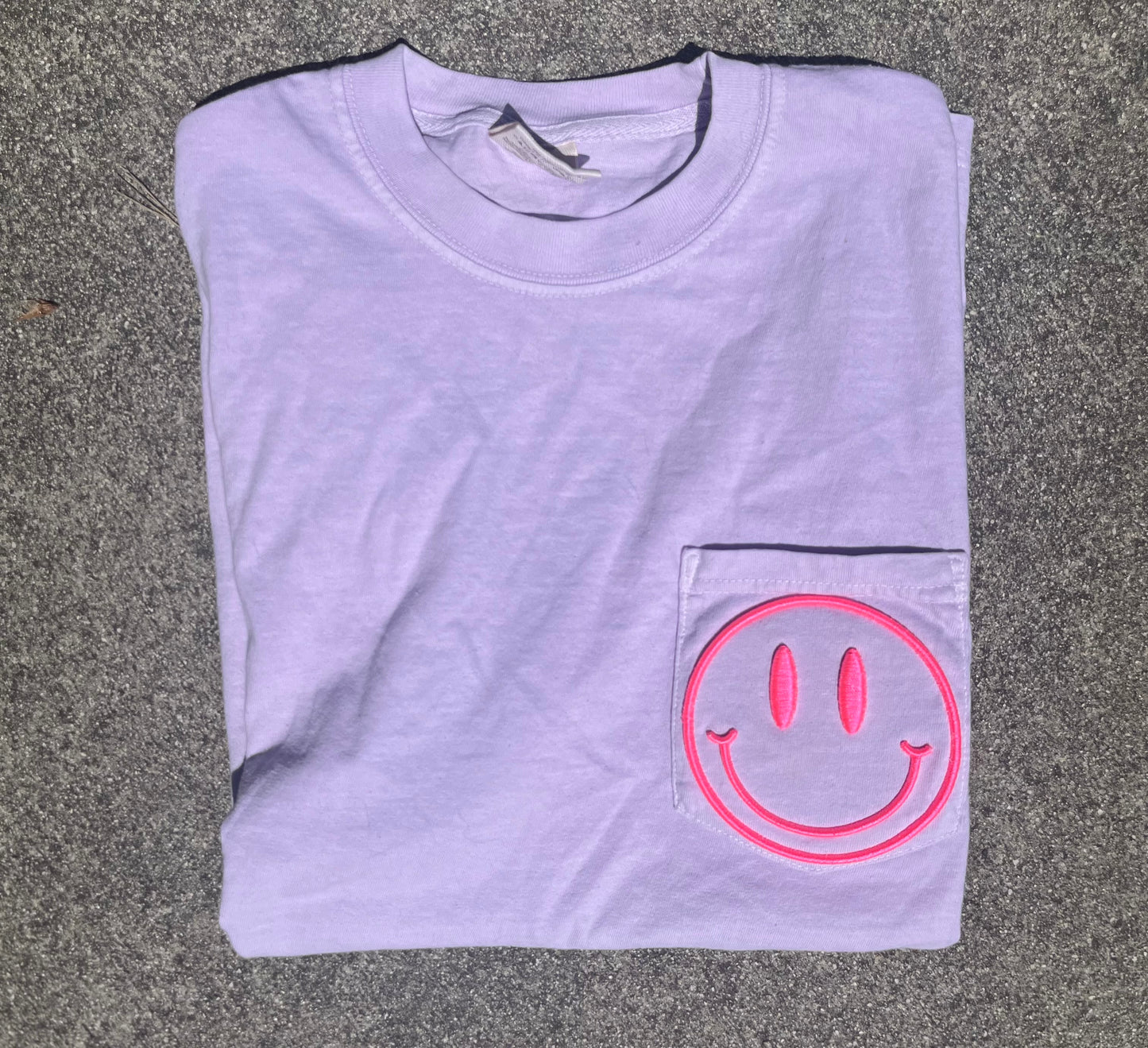 3D Puff Embroidered Smiley