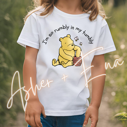 Pooh's Rumbly Tumbly Tee or Hoodie