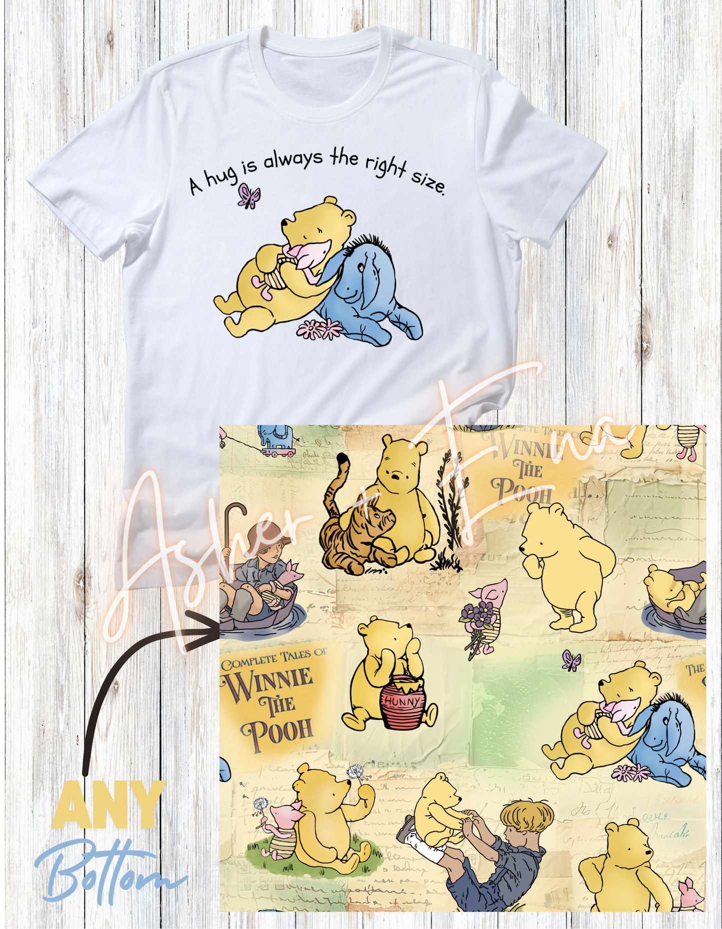 Pooh Hug Tee or Hoodie