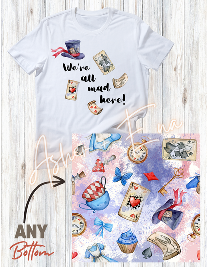 Alice in Wonderland Tee or Hoodie