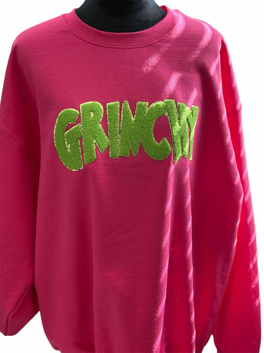 Grinchy Chenille Patch Sweatshirt