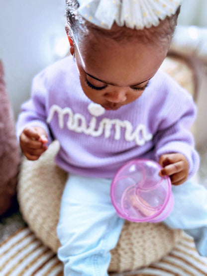 Crocheted Name Sweater